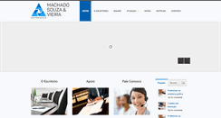 Desktop Screenshot of machadosouzaevieira.com.br